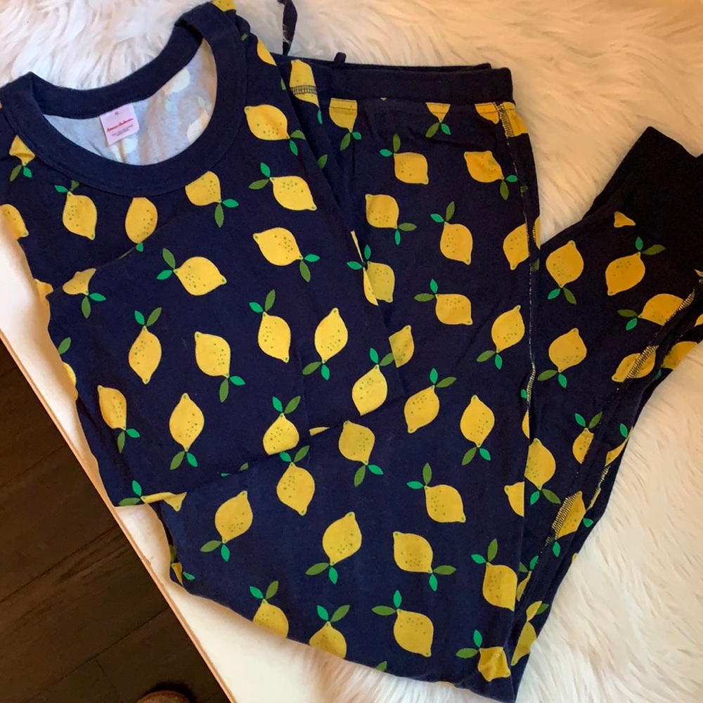 NWOT Organic Hanna Anderson womens Lemon Pajamas